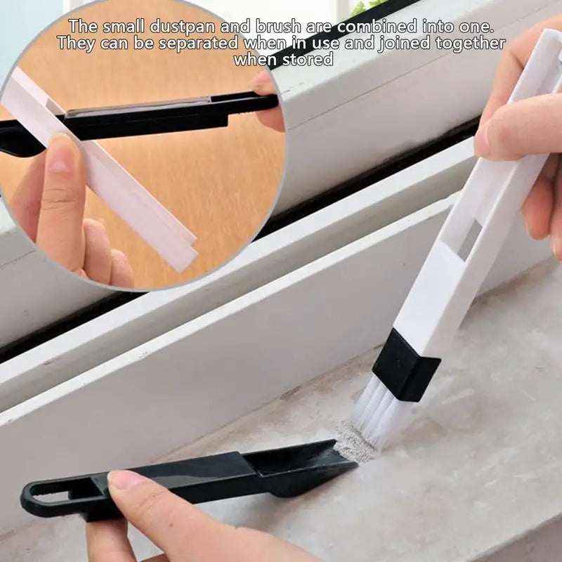 Zayyanun ®2 in 1 Window Cleaning Brush with Garbage Picker