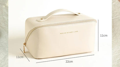 Zayyanun®High End Retro Paid- Leather Travel Cosmetic Pouch