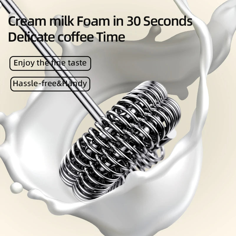 Zayyanun ® Wireless Milk  Foamer  Coffee Whisk Mixer Electric Blender Egg Beater