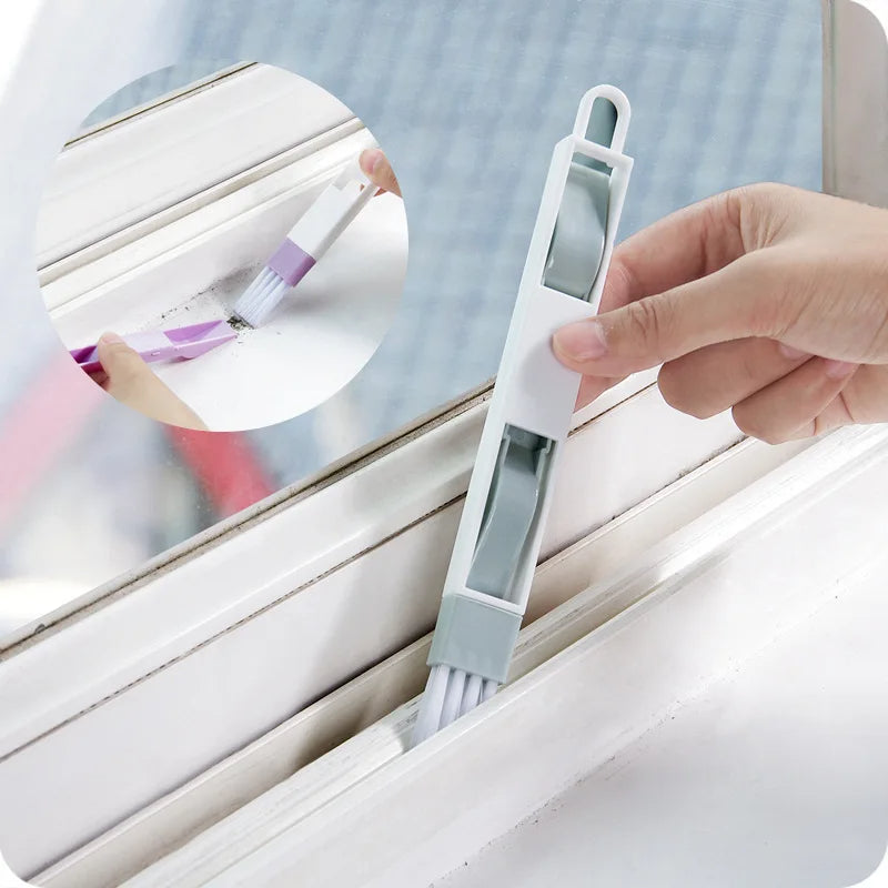 Zayyanun ®2 in 1 Window Cleaning Brush with Garbage Picker