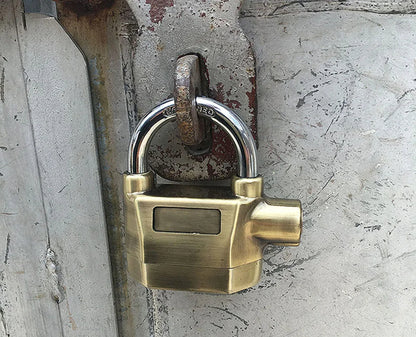 Zayyanun ®Water Proof  Sensor Security 110db Siren Alarm Lock Universal Anti-Theft Padlock for Bicycle Motorcycle Door Gate