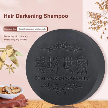 Zayyanun® Natural Polygonum Handmade Soap Deep Cleansing Strengthen Nourish Shampoo Soap Refreshing Control Oil Anti-dandruff Hair Care ﻿