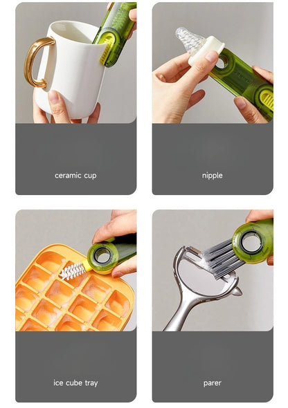 Zayyyanun ® 3 in 1 Multifunctional Cleaning for Water  Bottle Gap Cleaner Brush