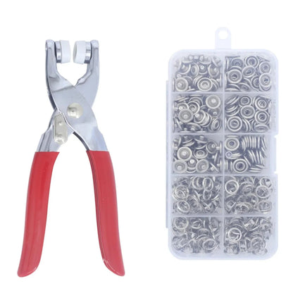 Zayyanun®Snap Button Plier, Metal Snaps Buttons Plier, Hand Pressure Plier, Buckle Installation Tool, Button Snap Fastener Kit, Hand Presser Plier with 100 buttons