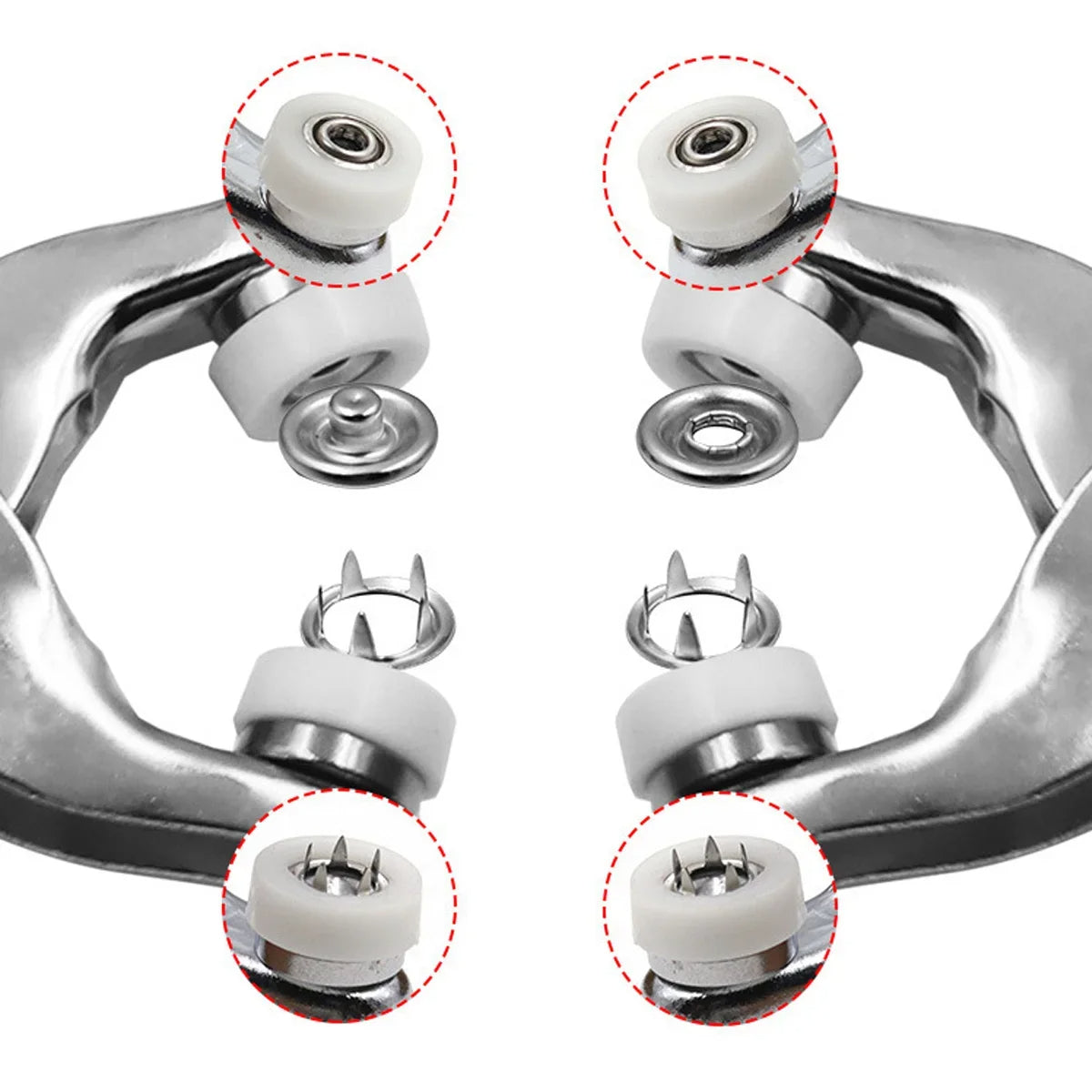 Zayyanun®Snap Button Plier, Metal Snaps Buttons Plier, Hand Pressure Plier, Buckle Installation Tool, Button Snap Fastener Kit, Hand Presser Plier with 100 buttons