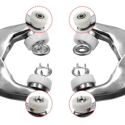 Zayyanun®Snap Button Plier, Metal Snaps Buttons Plier, Hand Pressure Plier, Buckle Installation Tool, Button Snap Fastener Kit, Hand Presser Plier with 100 buttons