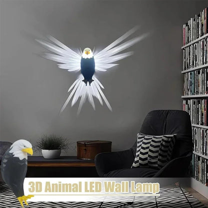 Zayyanun ®3D Wall Lamp Eagle Shape Projector Modern Creative Atmosphere Lamp Light