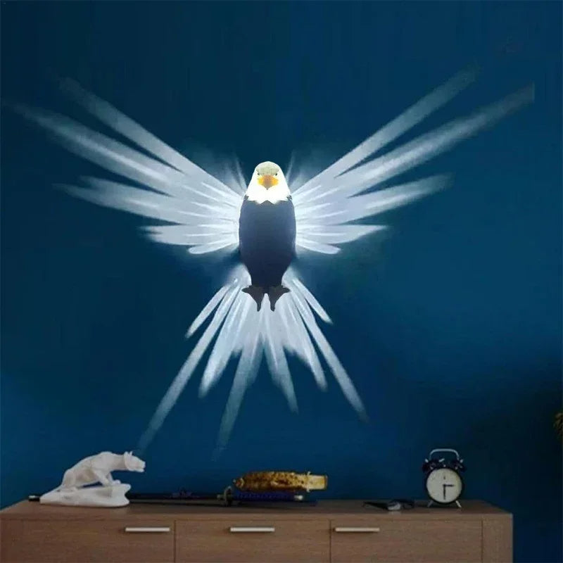 Zayyanun ®3D Wall Lamp Eagle Shape Projector Modern Creative Atmosphere Lamp Light