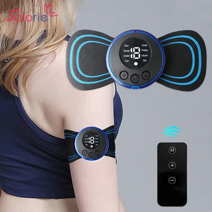 Zayyanun®Mini Body Massager Pulse Neck Pain Relief EMS Butterfly Body Massager Men & Women