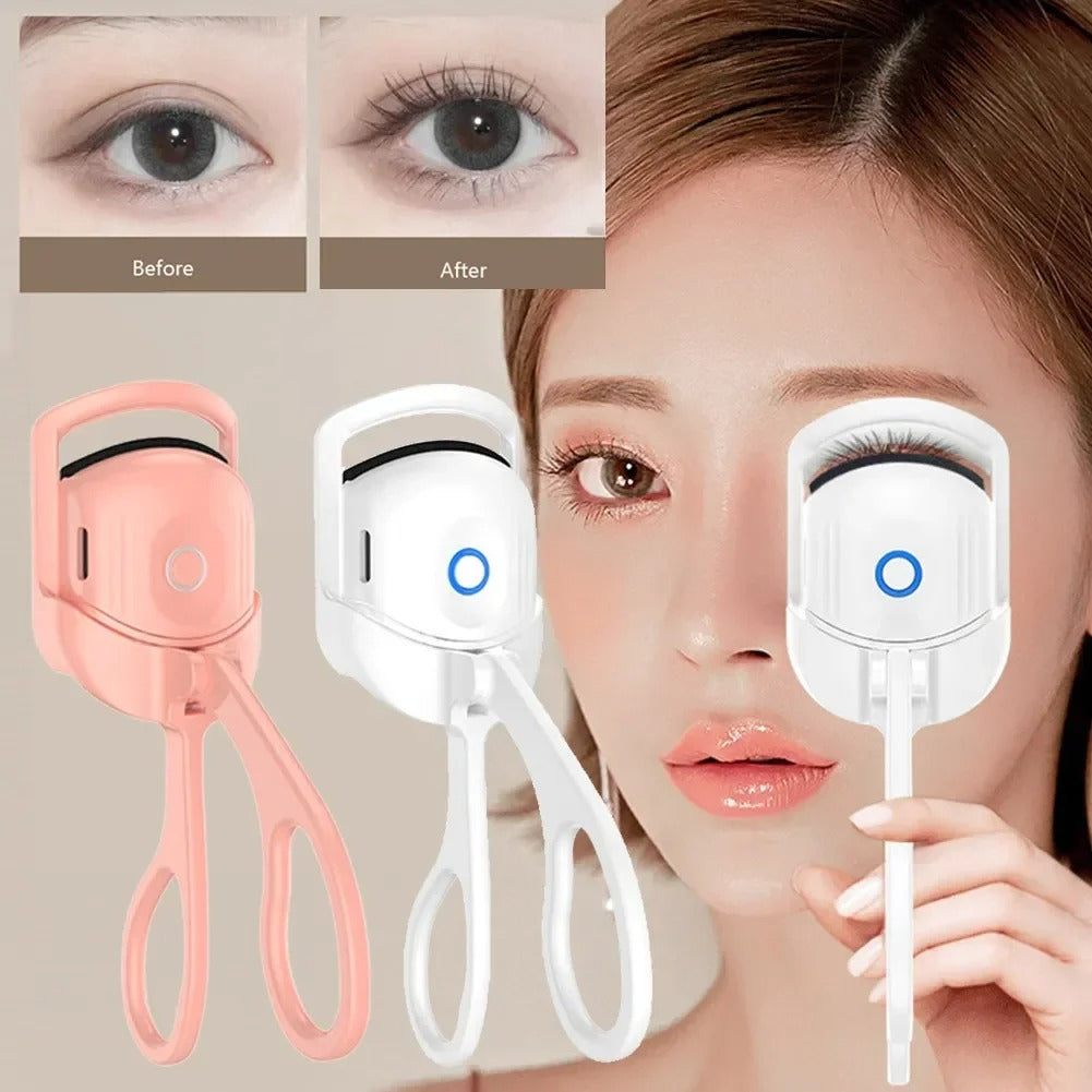 Zayyanun®Electric Eyelash Curler, Quick Heated Eyelashes Curler, Rechargeable Long Lasting Curling Tool, Portable Electric Heated Comb, Thermal Eyelash Curler Makeup Tools, Natural Lashes Handheld Eyelash Heated Curler