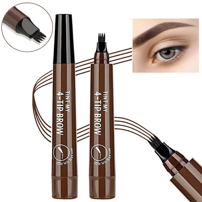 Zayyanun® Microblading Pen 4-Tip Microblading Eyebrow Pencil – Waterproof, Smudge-Proof,