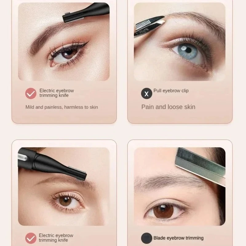Zayyanun® Finishing Touch Flawless Brows Eyebrow Hair Remover Electric Razor for Women with LED Light for Instant and Painless Hair Removal Touch