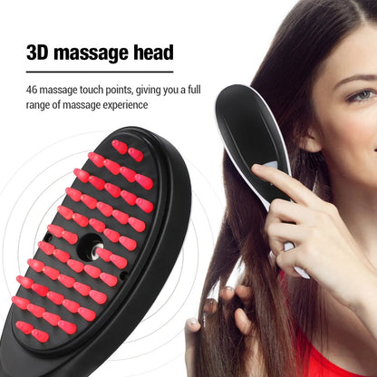 Zayyanun®Nanofog Electric Hair Brush | Anti-Frizz Ionic Straightener Comb