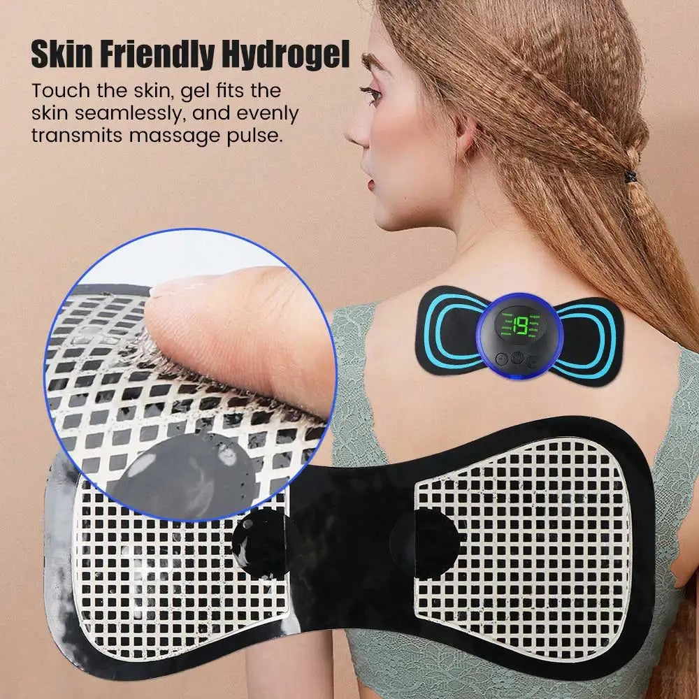 Zayyanun®Mini Body Massager Pulse Neck Pain Relief EMS Butterfly Body Massager Men & Women