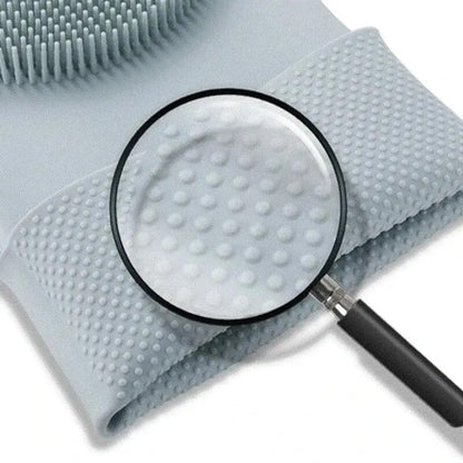 Zayyanun® Magic Silicone Rubber Dishwashing Gloves for Household, Scrubber Kitchen Clean Tool Scrub , Gloves, Gloves for kitchen , microwave gloves