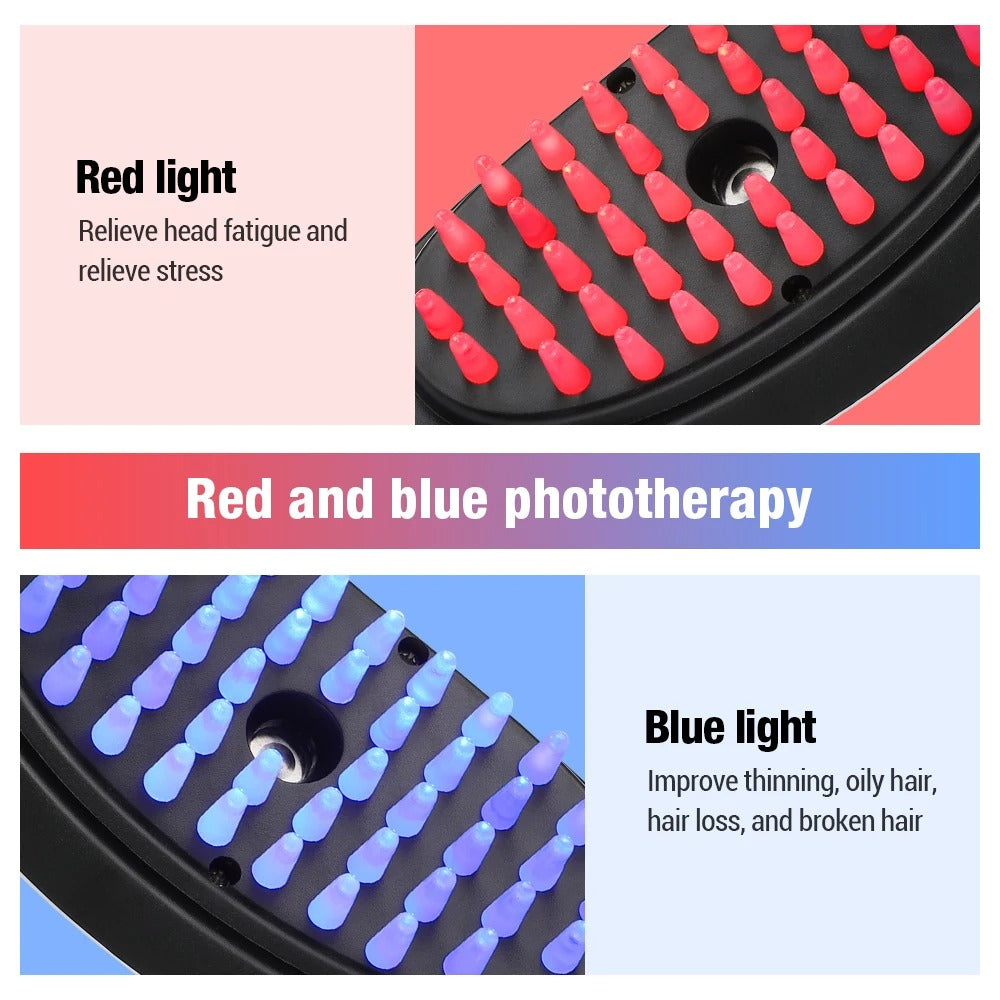 Zayyanun®Nanofog Electric Hair Brush | Anti-Frizz Ionic Straightener Comb