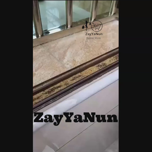 Zayyanun ®2 in 1 Window Cleaning Brush with Garbage Picker